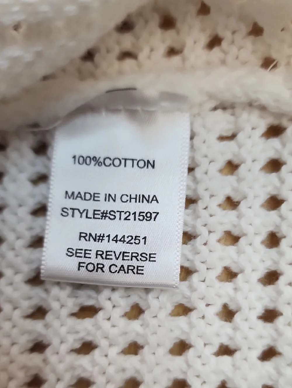 Sincerely Jules White Crochet Knit Button Front Sweater Vest Size Large